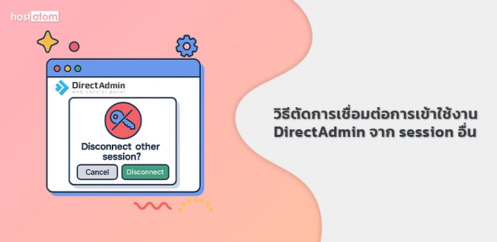 Disconnect DirectAdmin access another session
