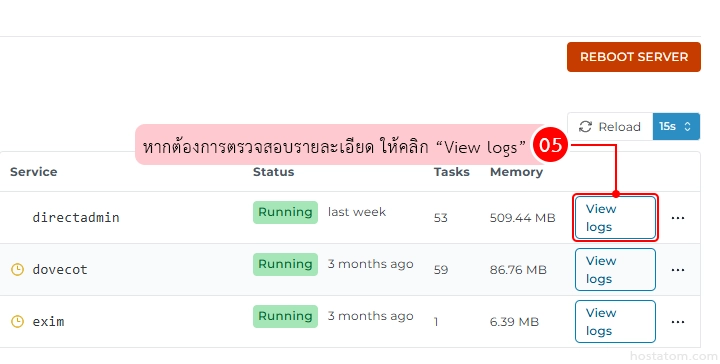 How to Manage System Services in DirectAdmin