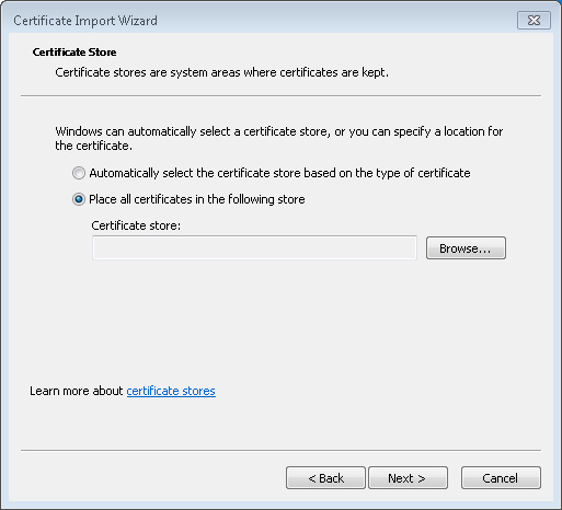 Certificate Store