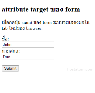 HTML Form Attributes | Hostatom