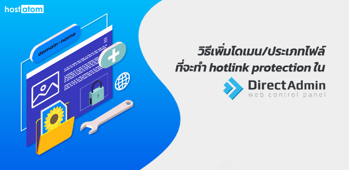 Add domain file type hotlink protection DirectAdmin