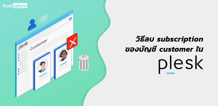 Remove subscription customer Plesk