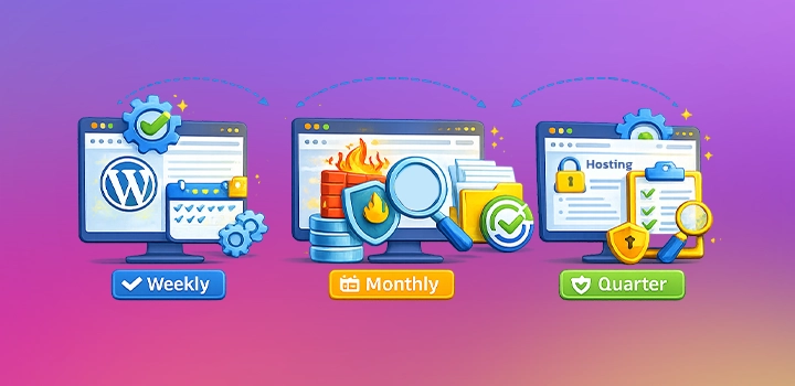 Example WordPress website security plan