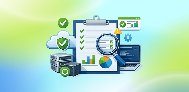 Check logs backup report