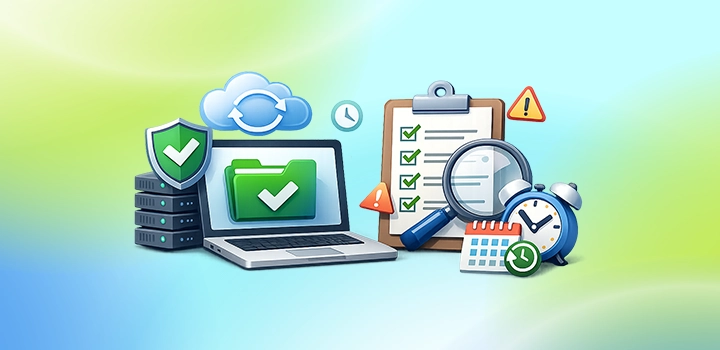 How often check backup files