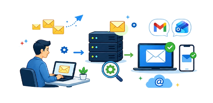 How does an email forwarder work