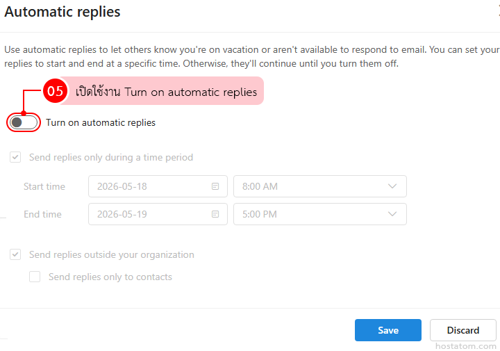 How to Set Up Automatic Replies in Outlook Web