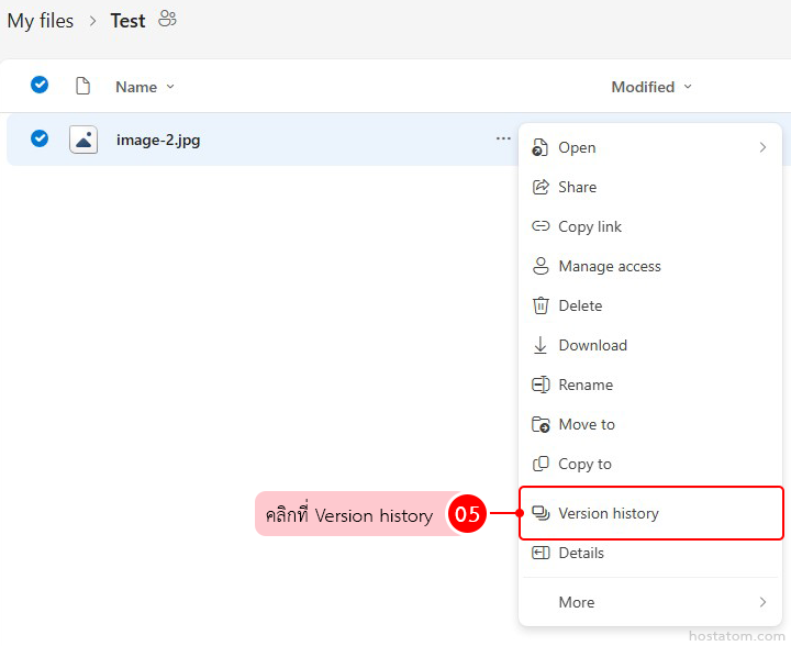 How to View Version History on OneDrive Web