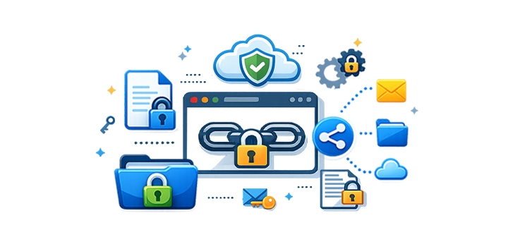 Securely control file and link sharing