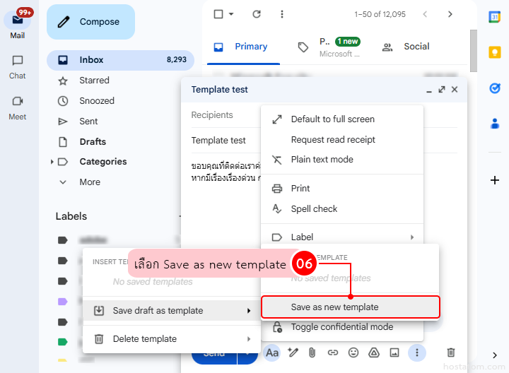 How to create automatic reply messages in gmail using templates