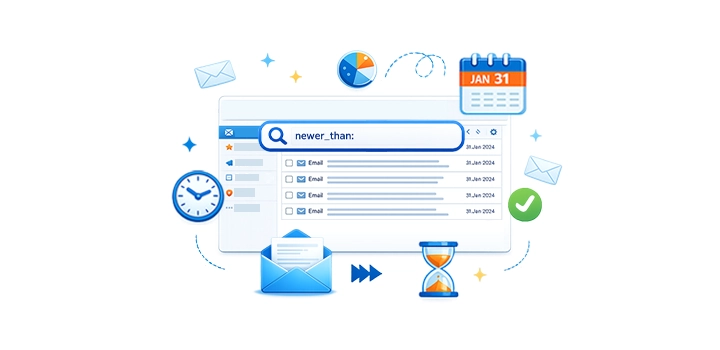 Search emails by time period