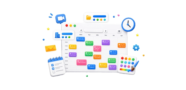 Add custom event colors to work schedule