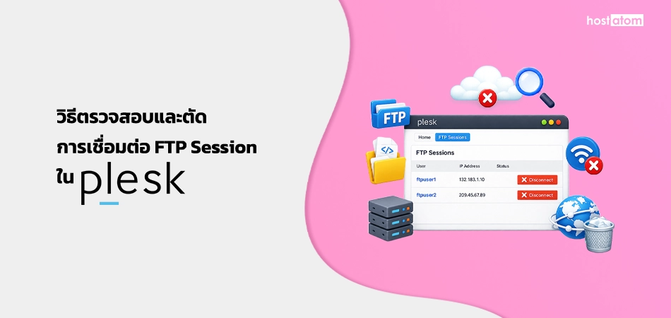 How to check and disconnect FTP session in Plesk