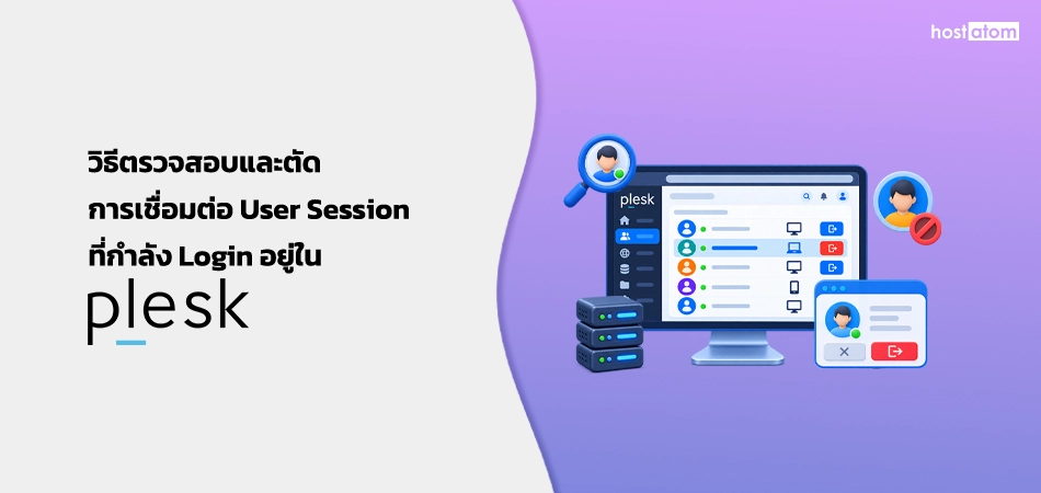 How to check and disconnect user session currently login in Plesk