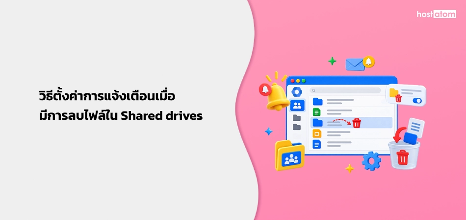 How to setting notifications when files are deleted in Shared Drives