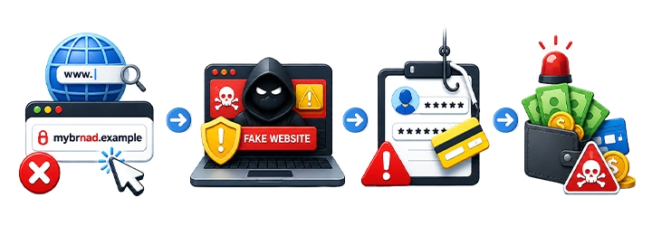 What is Typosquatting (Attack Flow)
